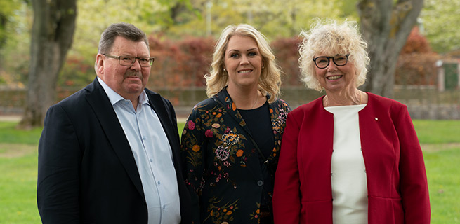 Bild på Lennart Magnusson, Nka, socialminister Lena Hallengren, Ann-Marie Högberg, AHR