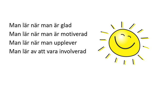 Bild på en glad sol.