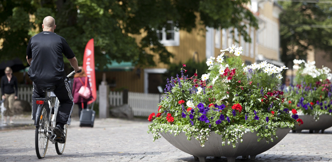 Bild på en cyklist