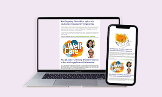 En dator och en mobil som innehåller senaste nyheterna från Nka 