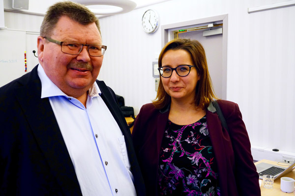 Bild på Lennart Magnusson och Francesca Centola