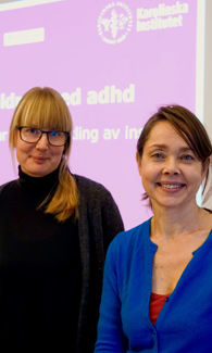 Therese Lindström och Tatja Hirvikoski, forskare, Karolinska Institutet.