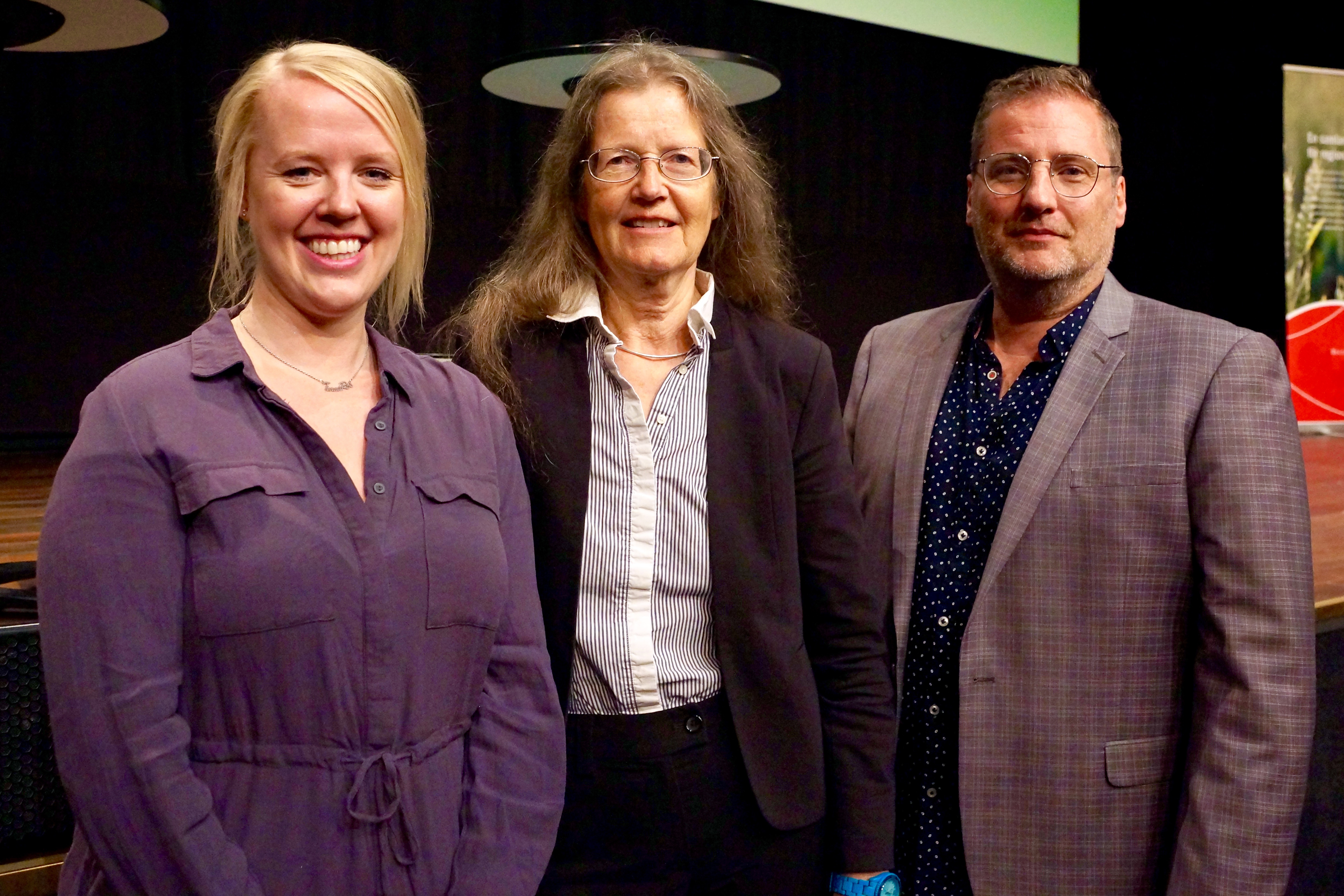 Tinna Rós Steinsdóttir, Elizabet Näsman and Tim Moore.