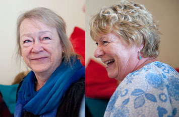 Anita Gyllenstein och Agneta Strömstedt.