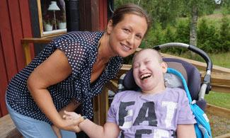 Mia Forslind och sonen Billy.