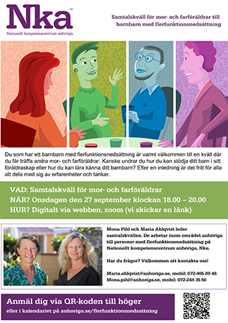 Omslag flyer om samtalskväll