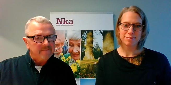 Mats Ewertzon och Ingrid Lindholm föreläste under konferensen.