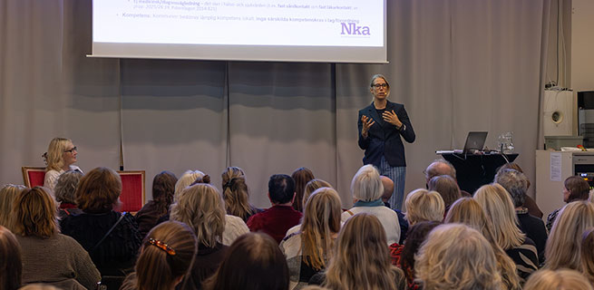 Ingrid Lindholm, Nka föreläser