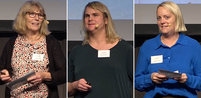 Astrid Emker, Linda Sandström och Jessica Lerner.