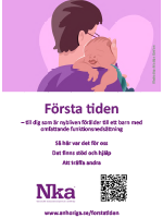 Omslag flyer Första tiden