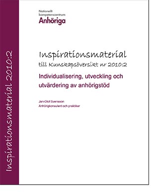 Omslag till Individualisering, utvärdering och utveckling av anhörigstöd